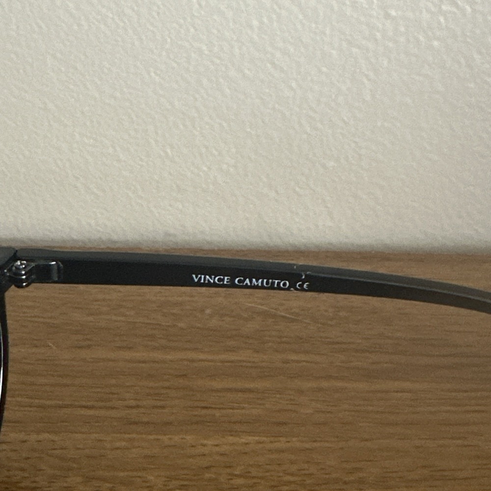 Vince Camuto Women's Round Sunglasses Black Frame Smoke Lenses UV Protection - Picture 4 of 8